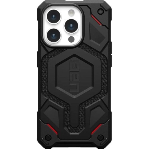 Image of Etui Urban Armor Gear Monarch Pro MagSafe do iPhone 15 Pro, czarne z kevlarem