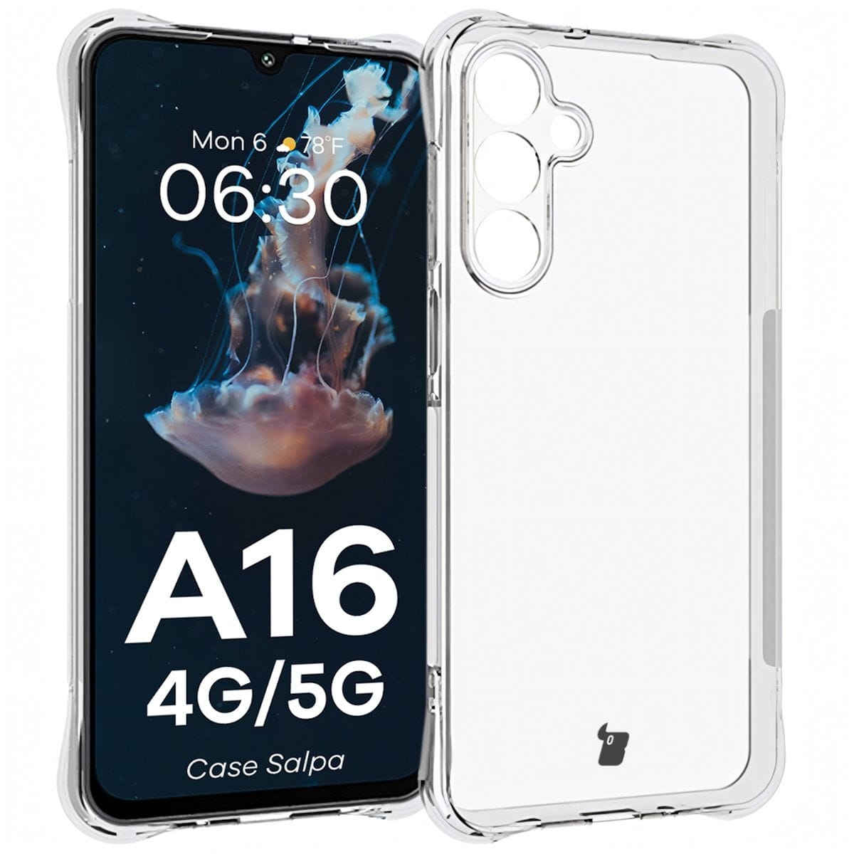 Image of Elastyczne etui Bizon Case Salpa do Galaxy A16 4G/5G, przezroczyste