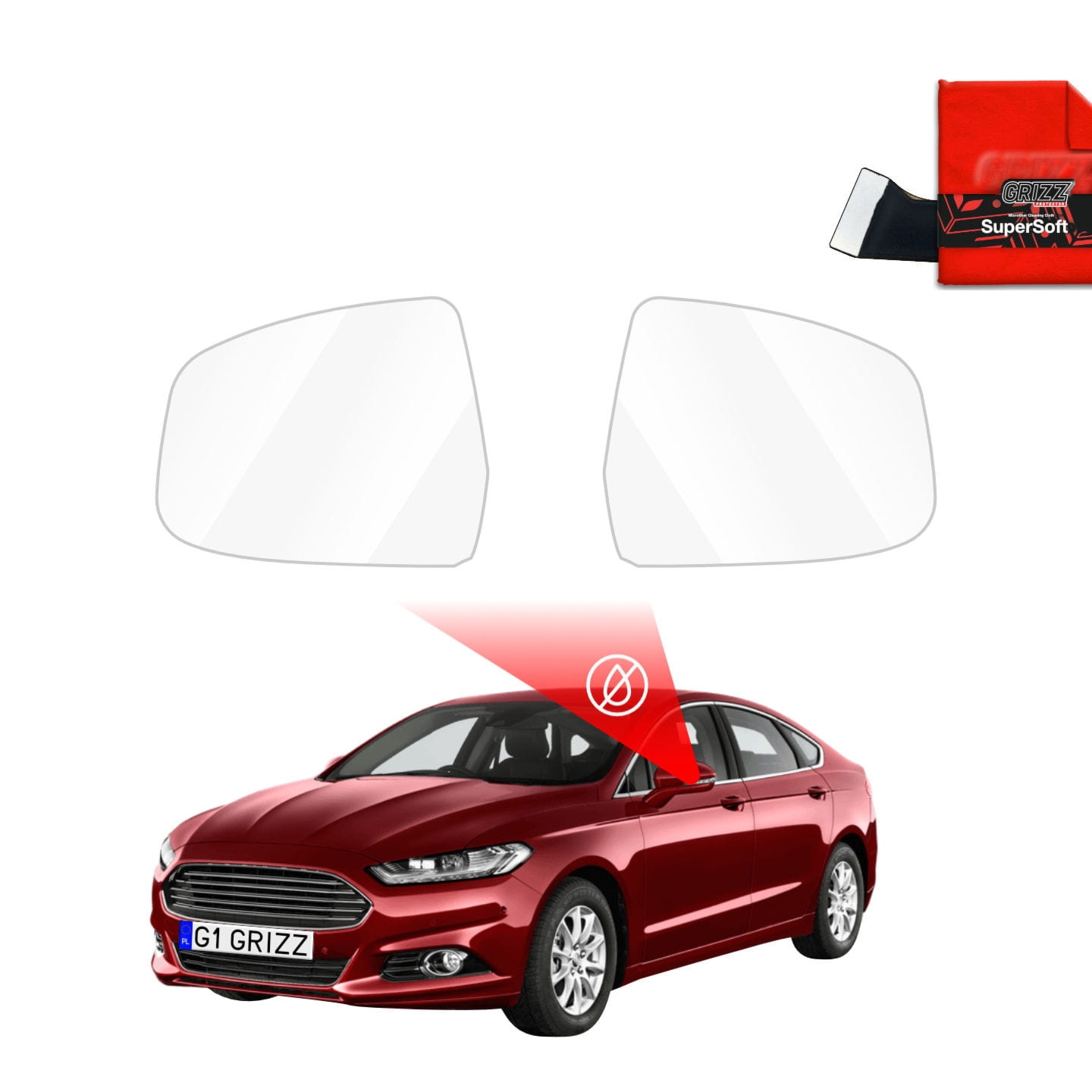Folia przeciwdeszczowa Grizz Protector na lusterka do Ford Mondeo Mk5 (2014-2019)