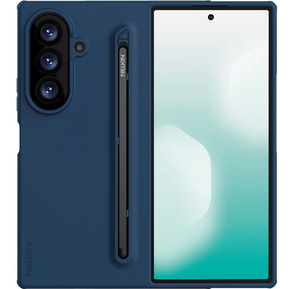 OUTLET: Etui z rysikiem Nillkin Flex Pure Fold Case do Galaxy Z Fold8 Ultra, granatowe