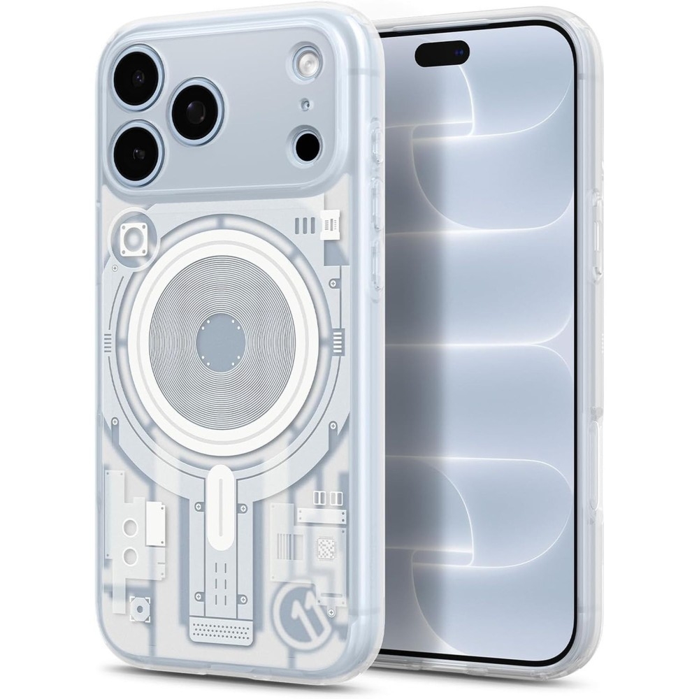 Etui Spigen Ultra Hybrid T Mag C11 (CC) do MagSafe do iPhone 18 Pro Max / 17 Pro Max, przezroczysto-wzorzyste (C11 Element)