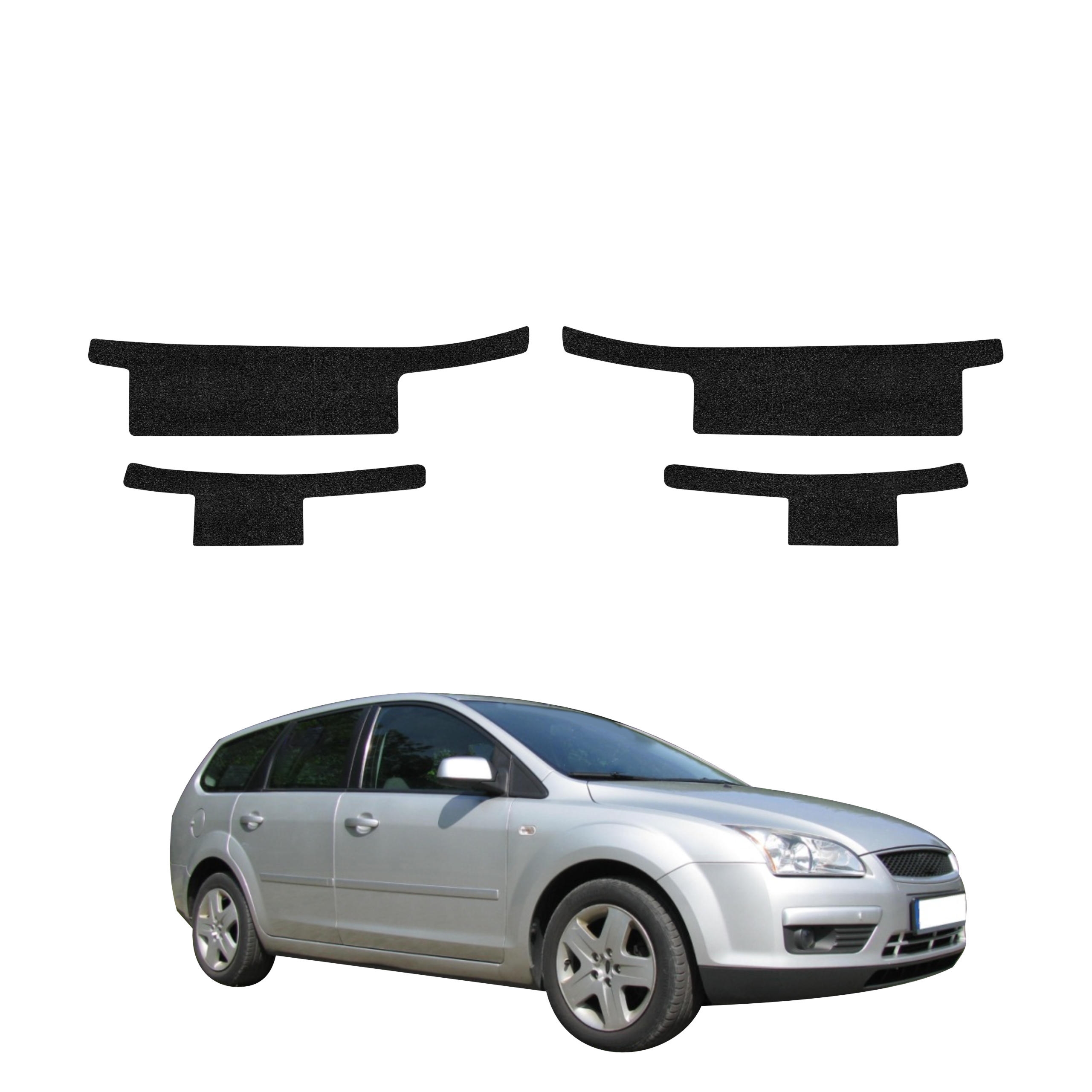 4w1 Czarna powłoka techniczna Grizz Protector na progi Ford Focus Mk2 Kombi (2004-2007)