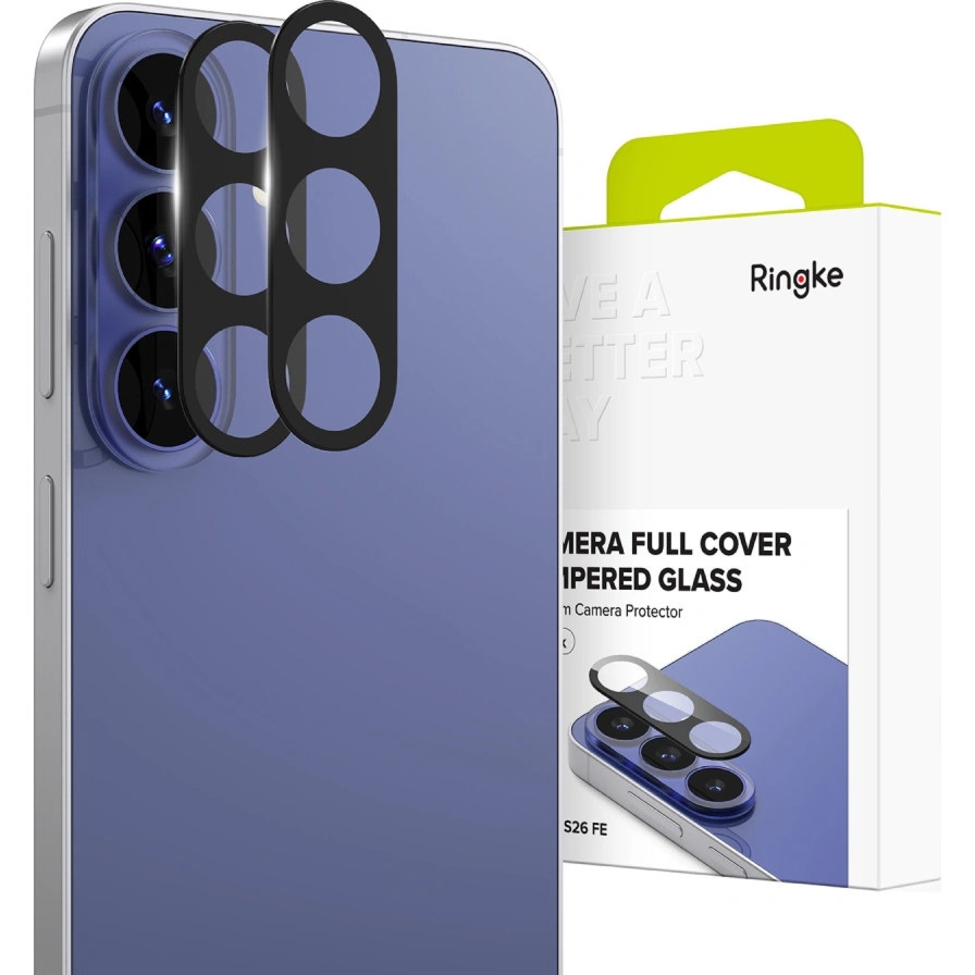 Nakładka na aparat Ringke Camera Full Cover Glass do Galaxy S26 FE, 2 sztuki