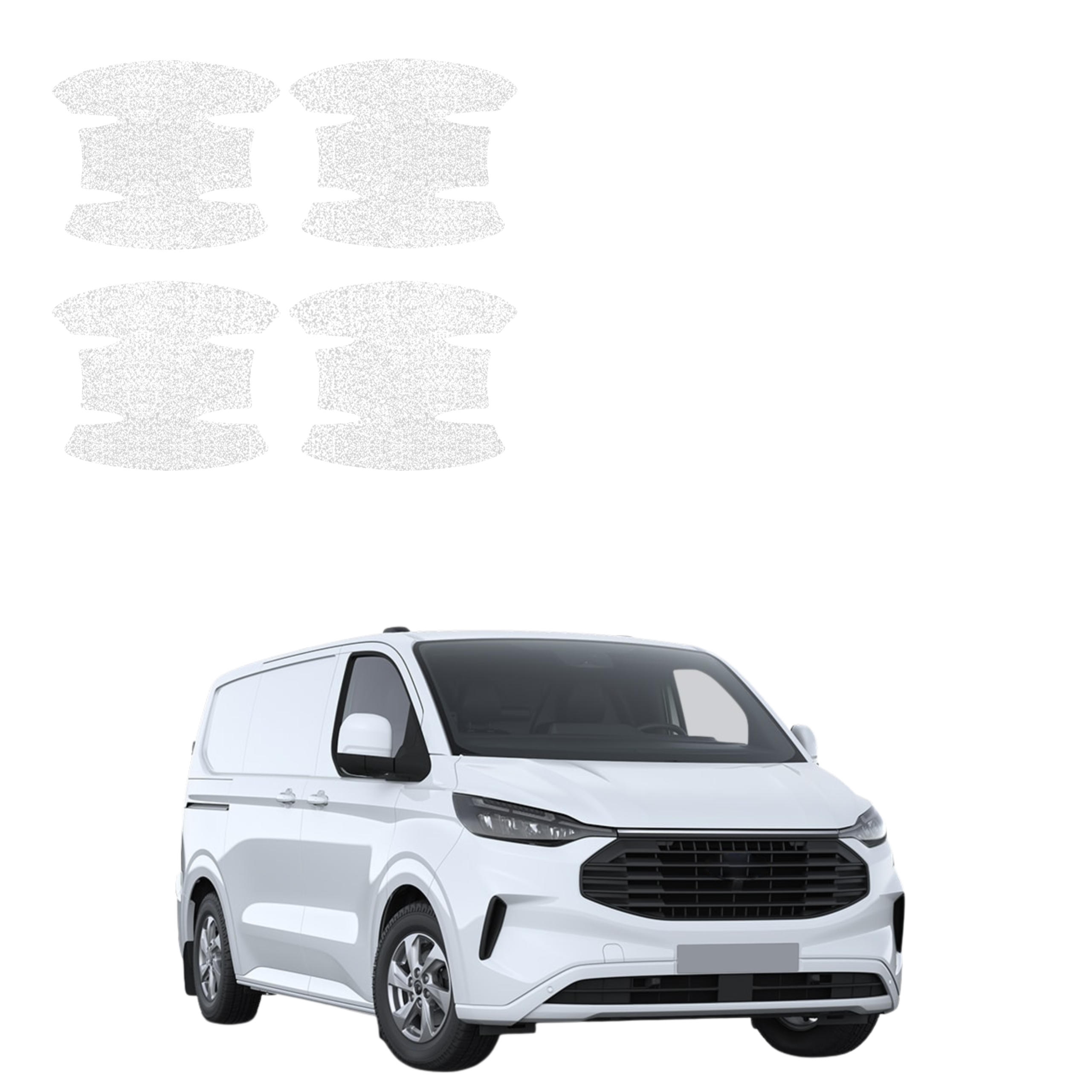 4w1 Biała powłoka techniczna Grizz Protector pod klamki Ford Transit Custom (2022-2026)