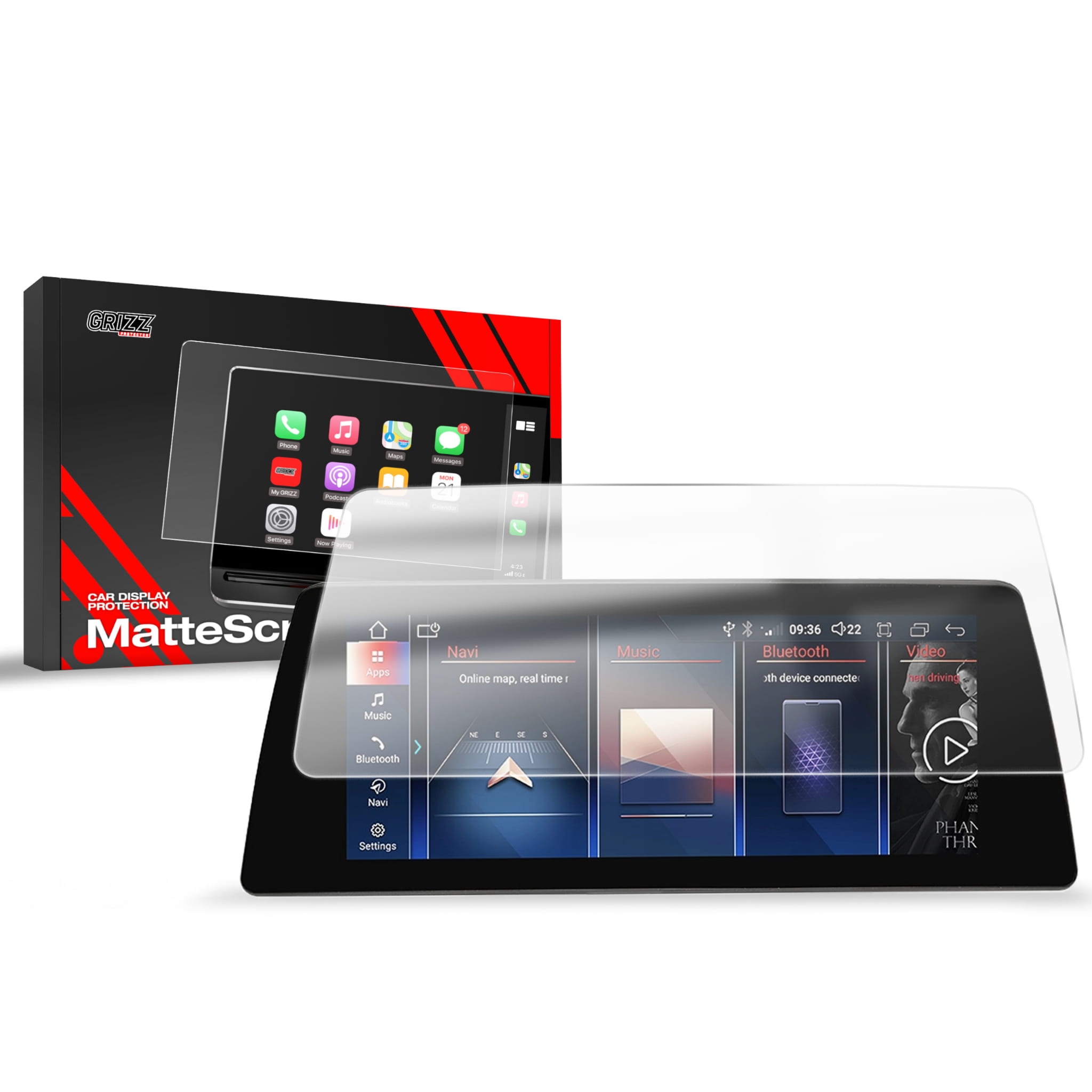 Folia matowa Grizz Protector do BMW 1 F20 F21 Android Radio 10,25″ (2011-2019)