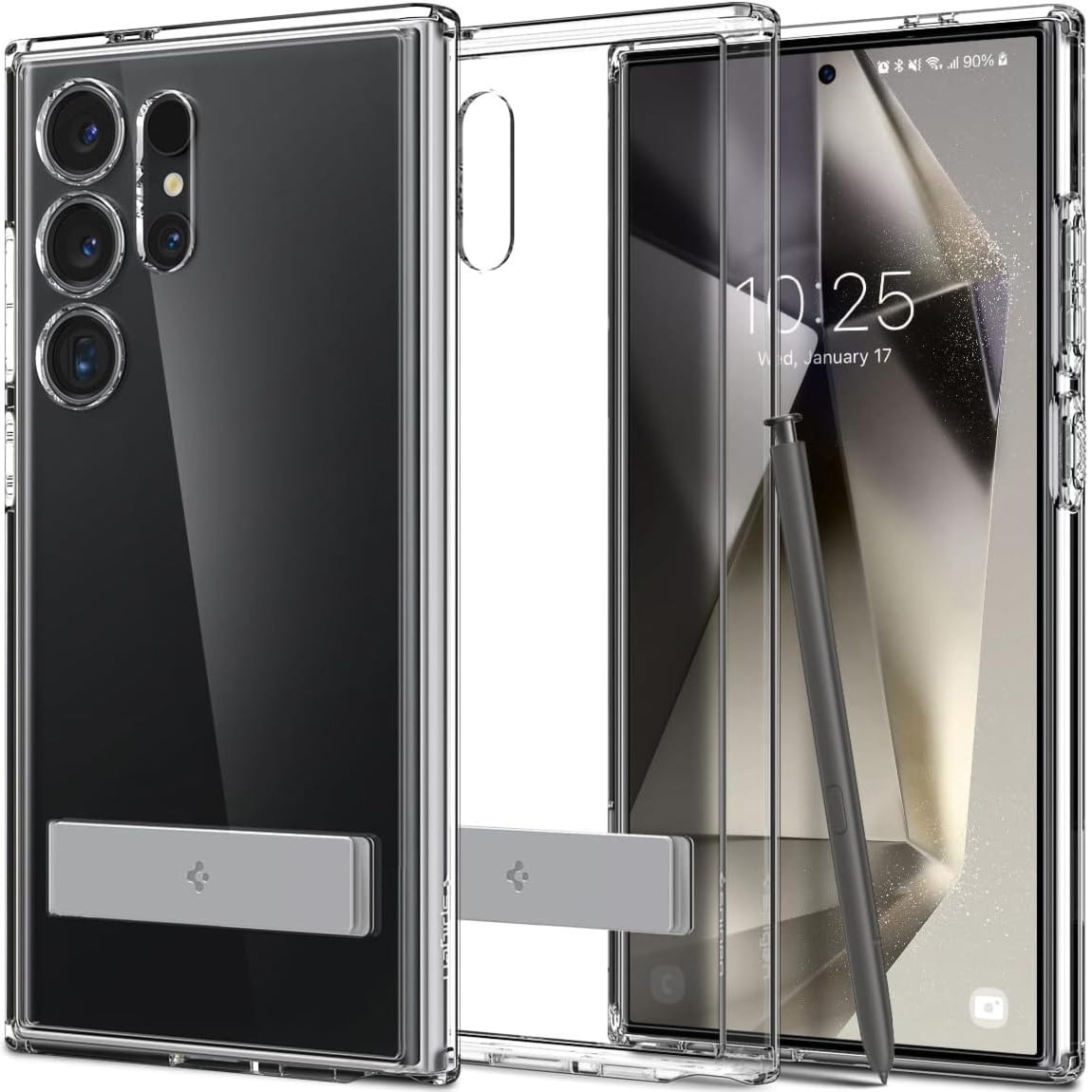Etui Spigen Ultra Hybrid S do Galaxy S24 Ultra, przezroczyste