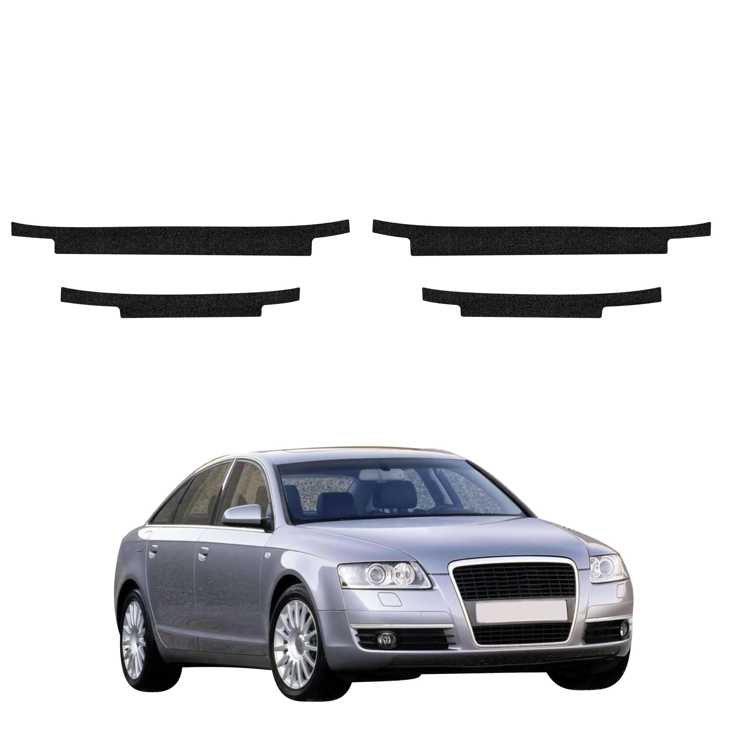 4w1 Czarna powłoka techniczna Grizz Protector na progi Audi A6 C6 Sedan 4D (2004-2008)