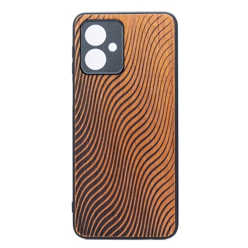 Image of Drewniane etui Bewood Fale Merbau do Motorola Moto G54 5G