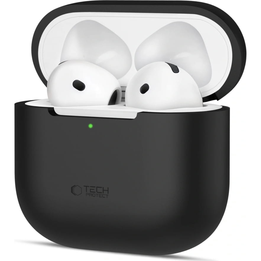 Etui Tech-Protect Silicone do Apple AirPods 4, czarne