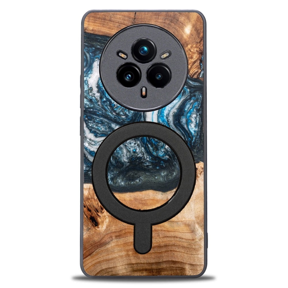 Drewniane etui do Realme 14 Pro 5G, Bewood Unique Planets Ziemia do MagSafe