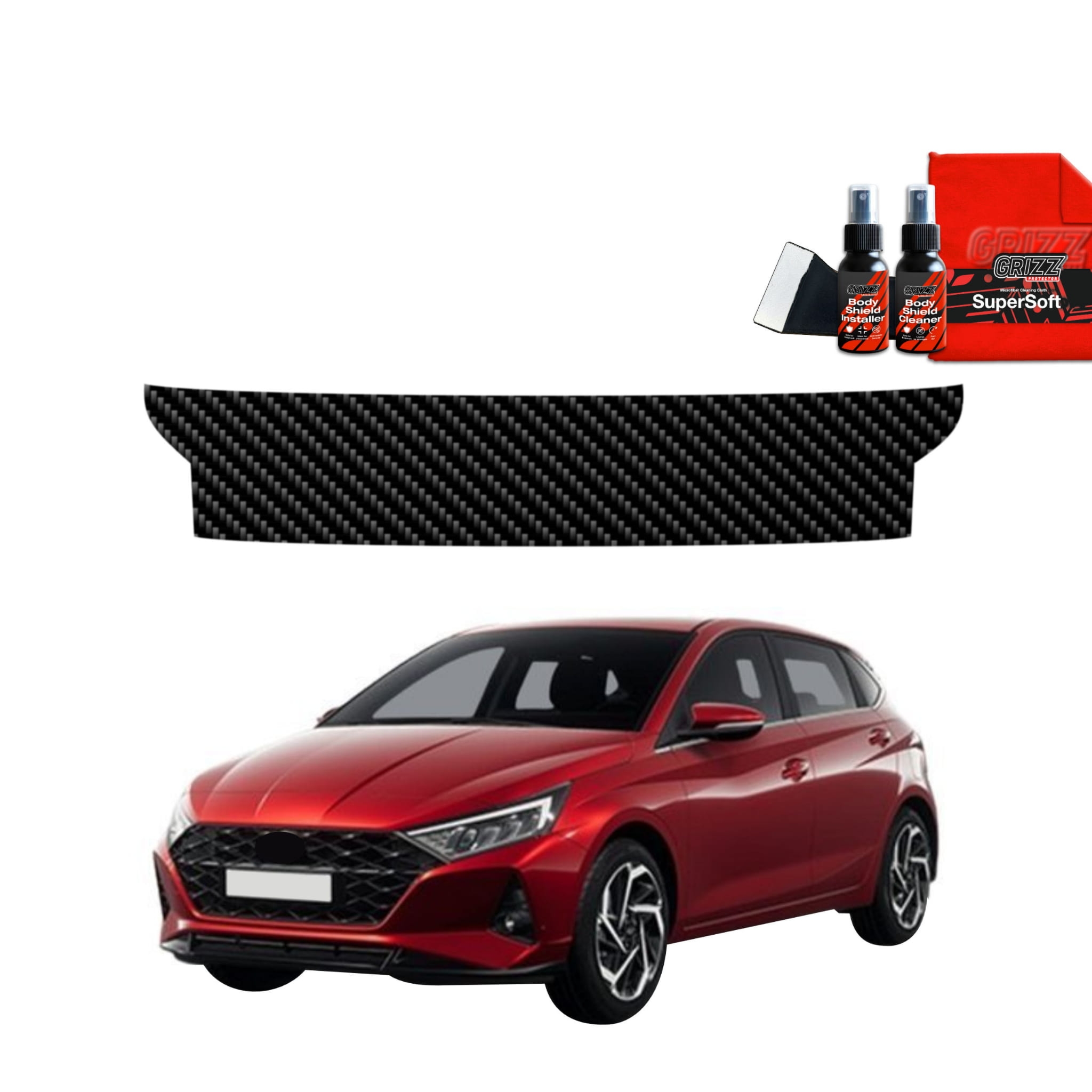Folia karbonowa Grizz Protector na próg bagażnika do Hyundai i20 (2023-2026)