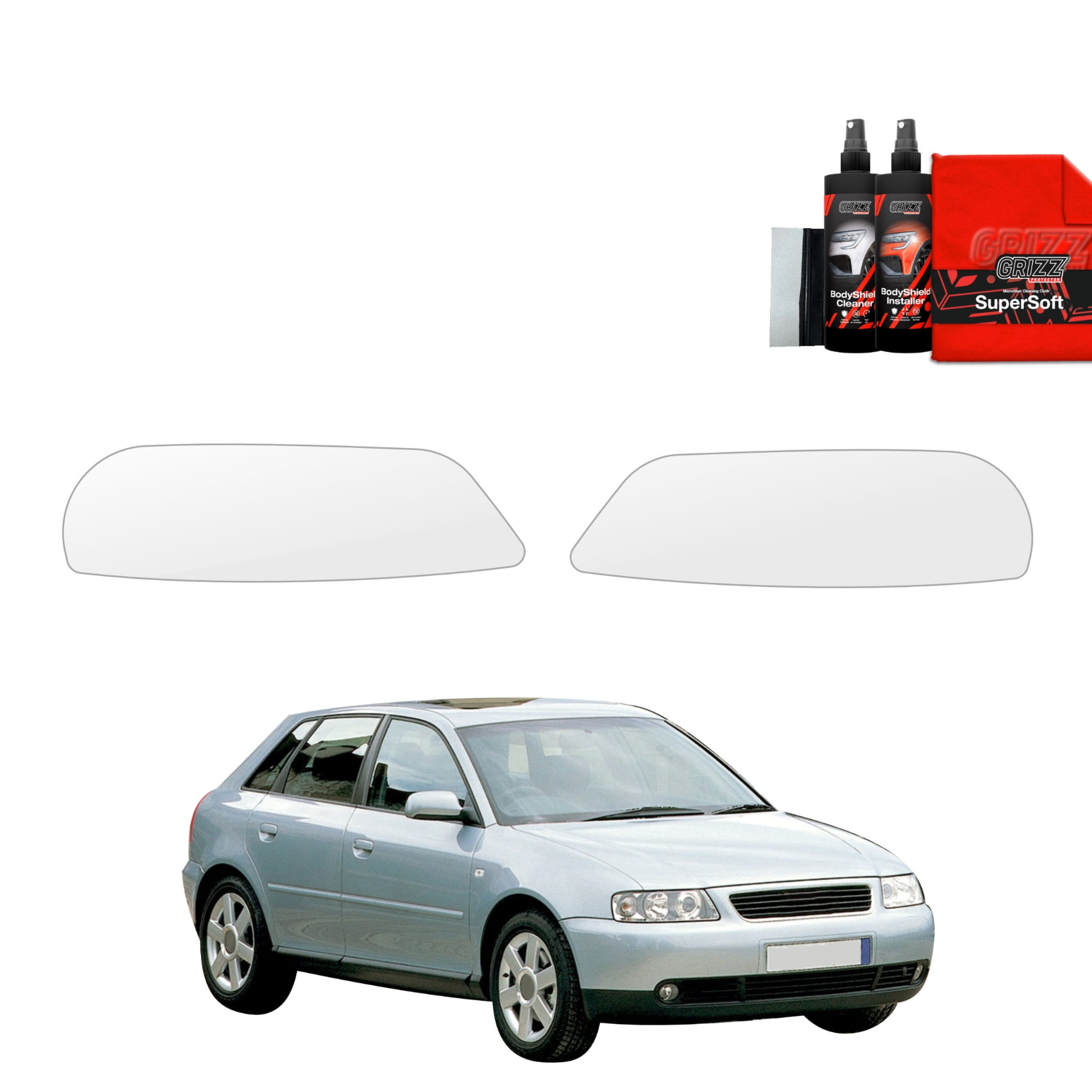 2w1 Folia ochronna na lampy Grizz Protector do Audi A3 8L Hatchback 5D (1999-2003)