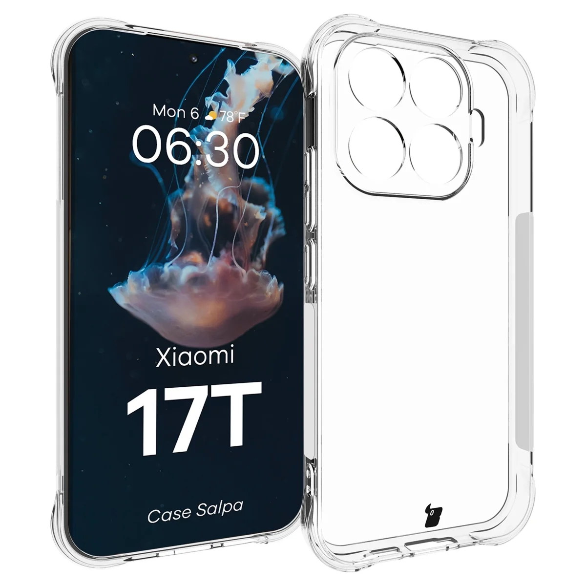 Elastyczne etui Bizon Case Salpa do Xiaomi 17T, przezroczyste