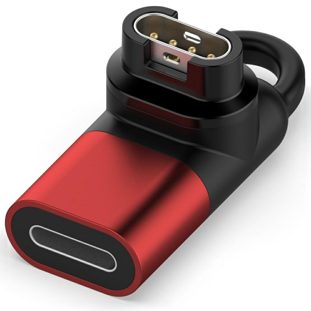 Image of Adapter / przejściówka Lightning Beline do ładowania zegarków Garmin, czerwony