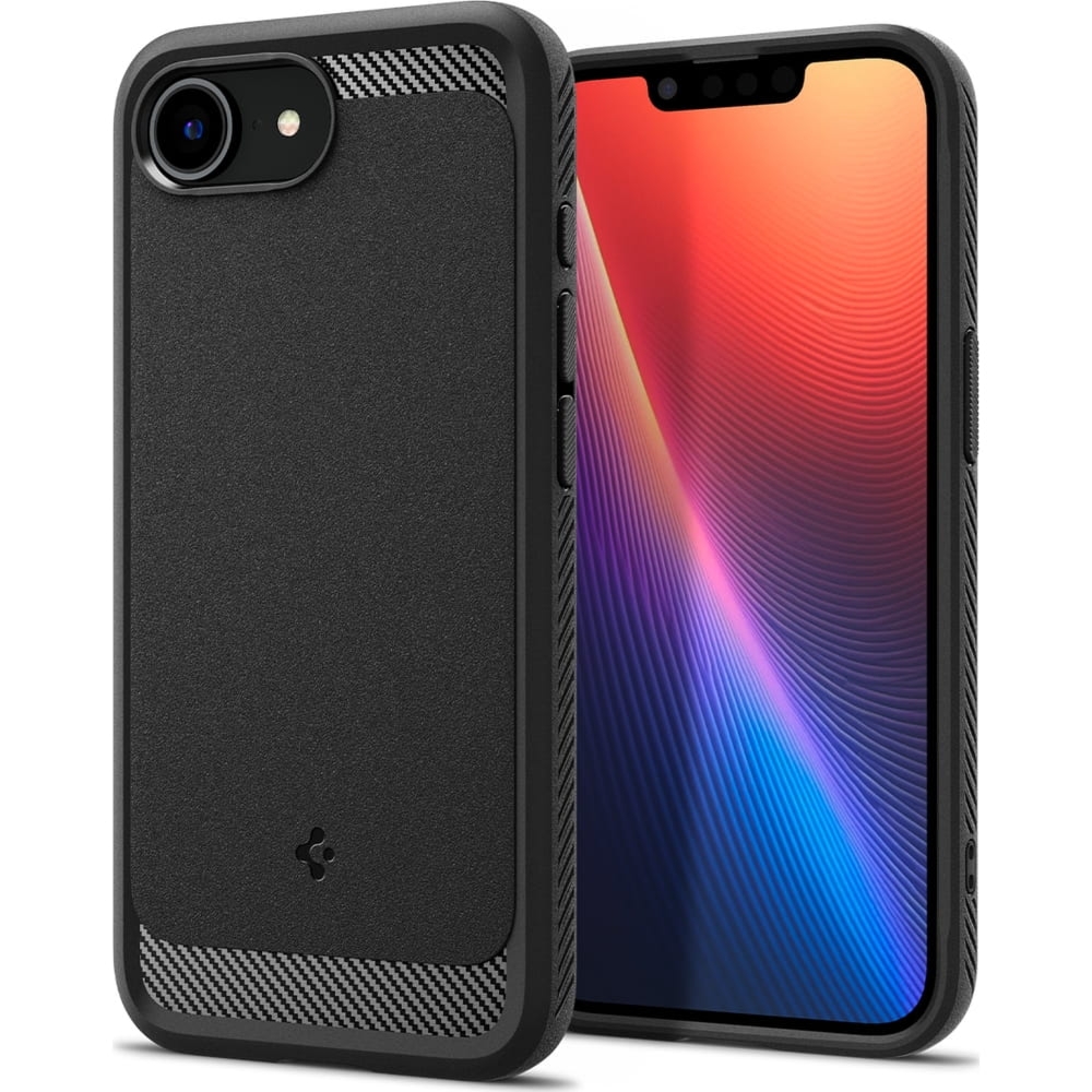 Etui Spigen Rugged Armor Mag do MagSafe do iPhone 17e / 16e, czarne