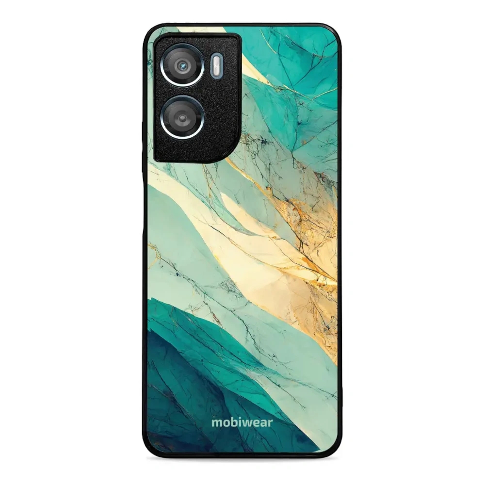 Etui ochronne do Motorola Moto G06 4G / Motorola Moto G06 Power 4G, Mobiwear Glossy Case, turkusowy marmur
