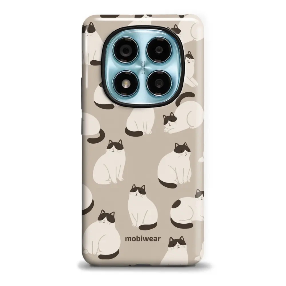 Etui ochronne do Xiaomi Redmi Note 14 Pro 4G, Mobiwear Elite Pro, kawa miau