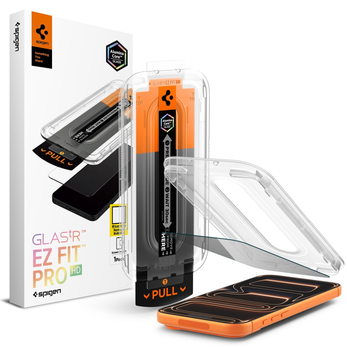 Szkło do etui + Aplikator Spigen Glas.tR EZ Fit Pro Privacy 1-Pack (AC) do iPhone 17 Pro / 17 / 16 Pro