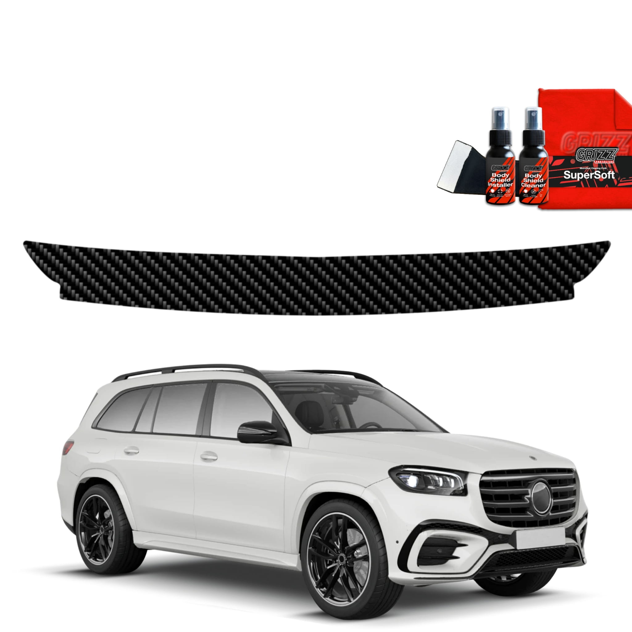 Folia karbonowa Grizz Protector na próg bagażnika do Mercedes GLS 450d (2023-2026)