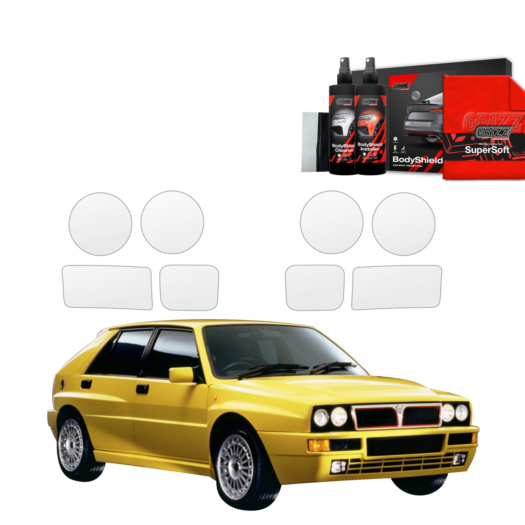 8w1 Folia ochronna na lampy Grizz Protector do Lancia Delta Integrale (1992-1994)