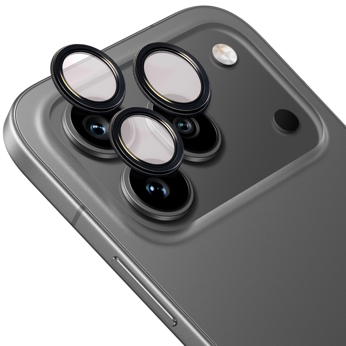 Szkło na aparat Bizon Glass Snap Lens do Honor 600 Pro 5G, 1 zestaw, czarna ramka