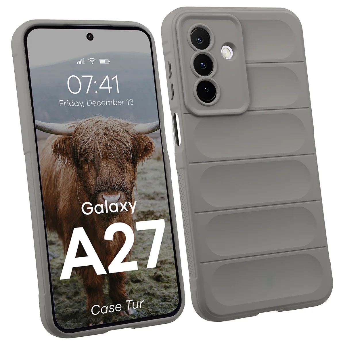 Pancerne etui Bizon Case Tur do Galaxy A27 5G, jasnoszare