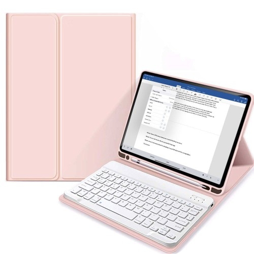 Image of Etui z klawiaturą Tech Protect SC Pen + Keyboard do iPad 10.2 2021 / 2020 / 2019, różowe