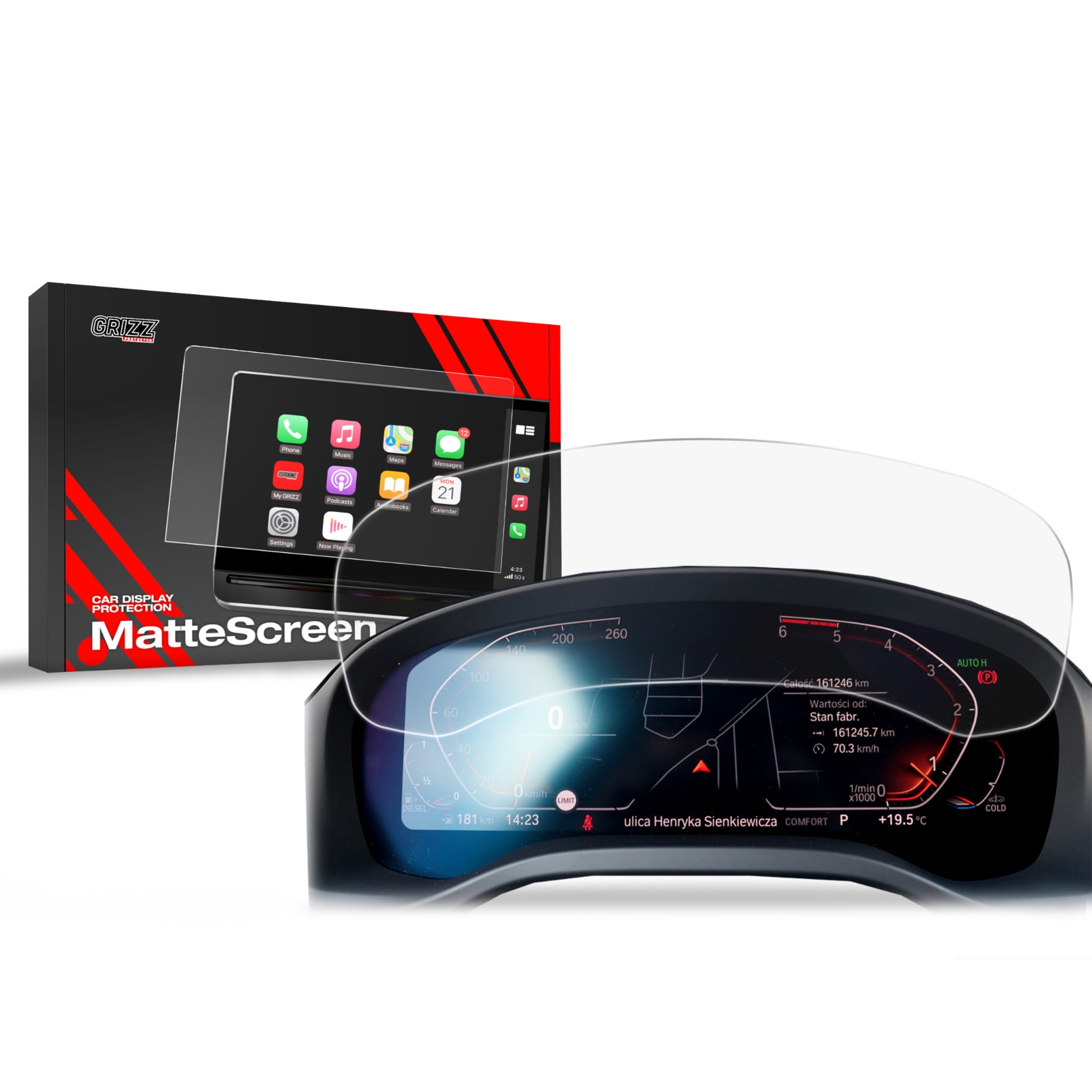 Folia antyodciskowa Grizz Protector do BMW X4 G02 Live Cockpit 12,25″ (2018-2025)