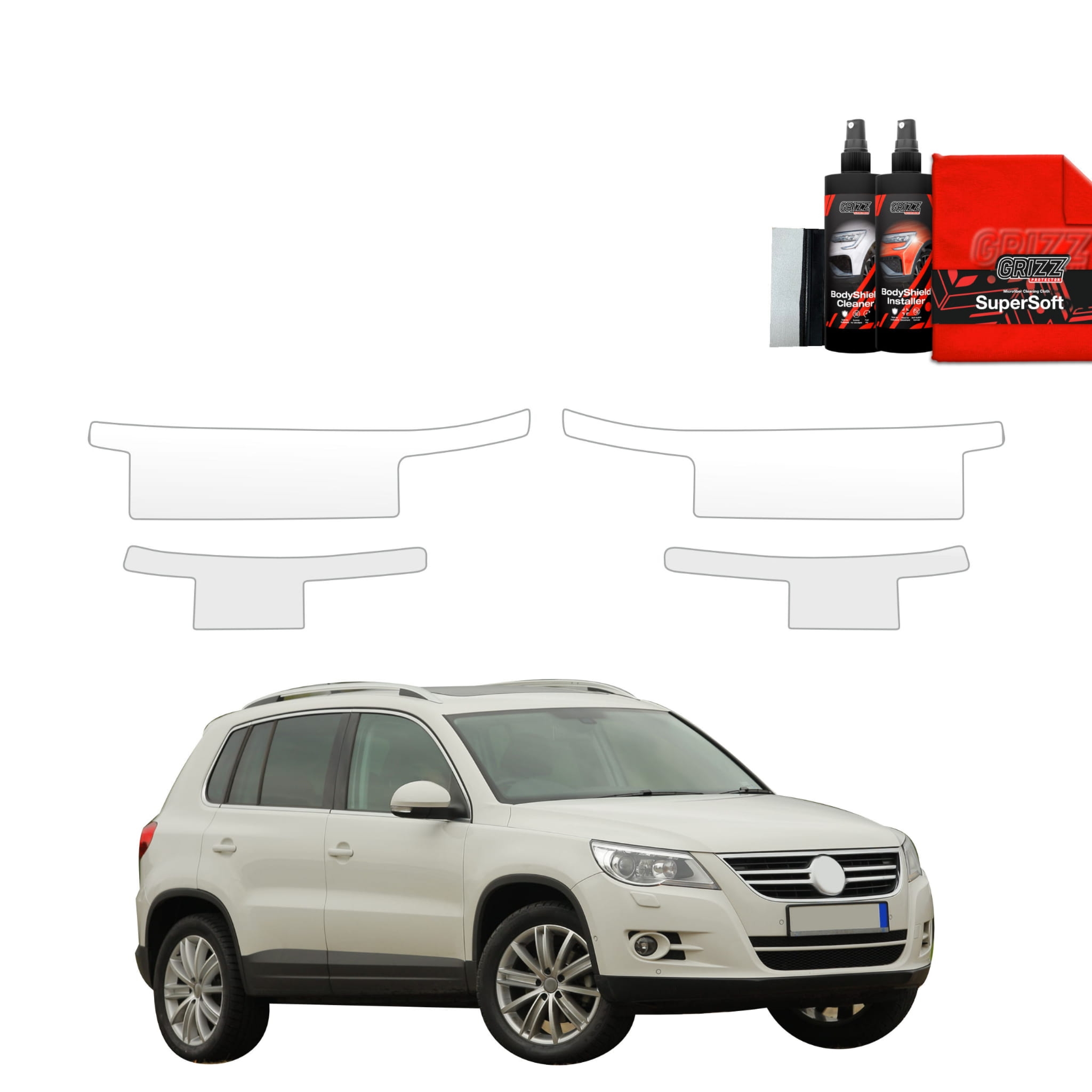 4w1 Folia ochronna Grizz Protector na progi do Volkswagen Tiguan 5D (2007-2011)