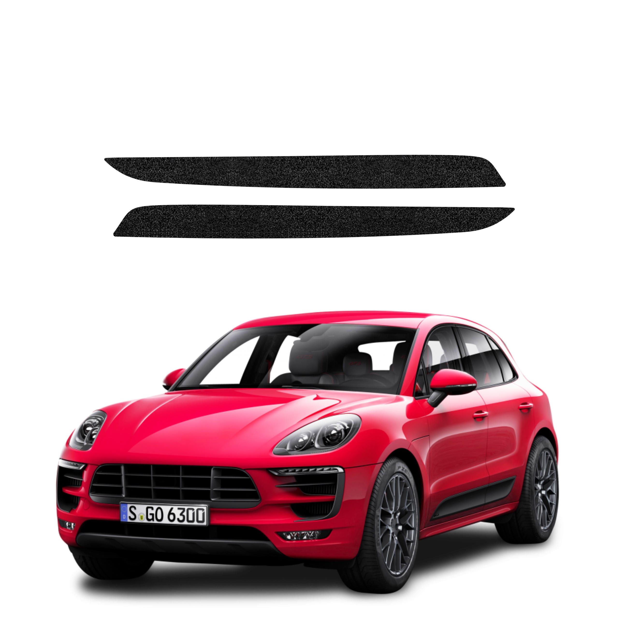 2w1 Czarna powłoka techniczna Grizz Protector na progi Porsche Macan GTS (2021-2024)