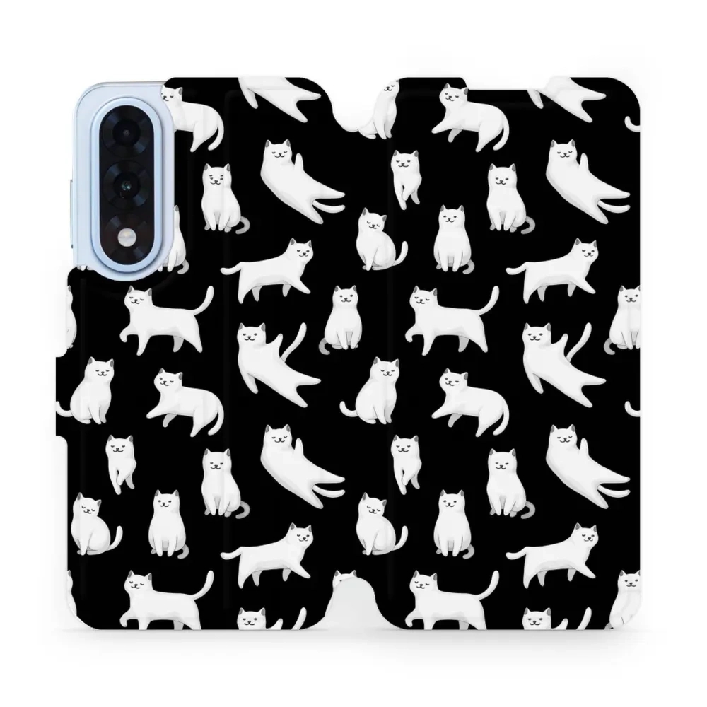 Etui z klapką do OnePlus Nord CE5 5G, Mobiwear Book, kotki luna