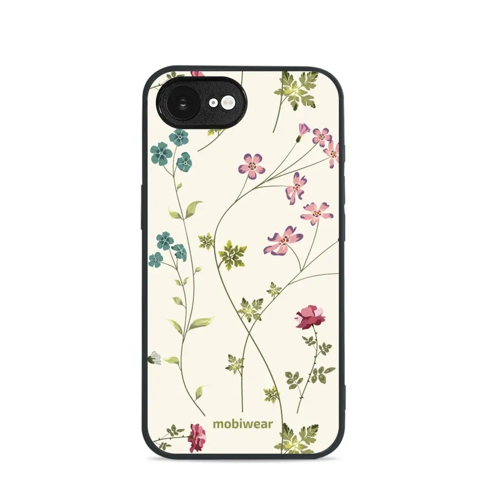 Etui ochronne do iPhone 17e / 16e, Mobiwear Glossy Case, sielski kwiat
