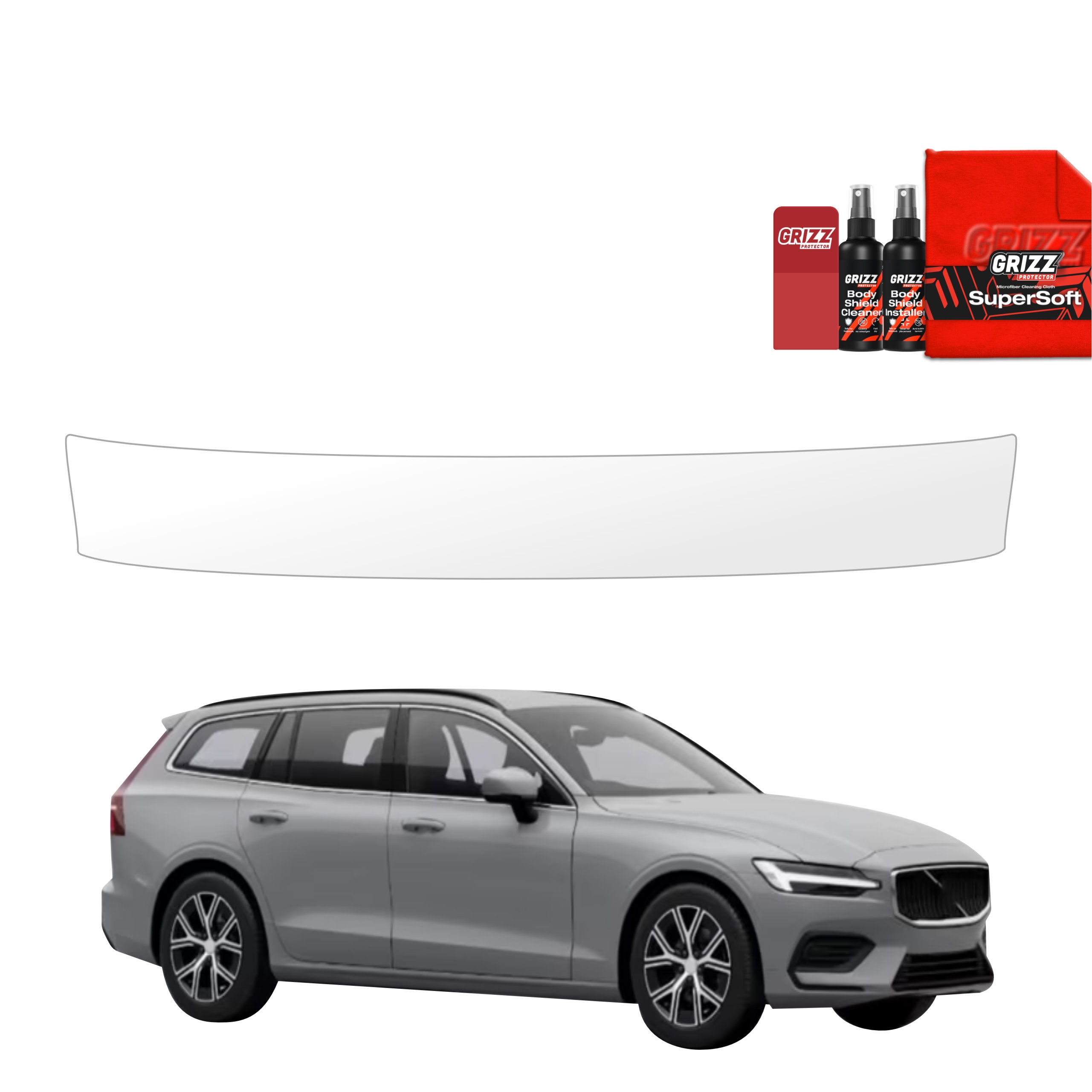 Folia ochronna na próg bagażnika Grizz Protector do Volvo V60 (2026)