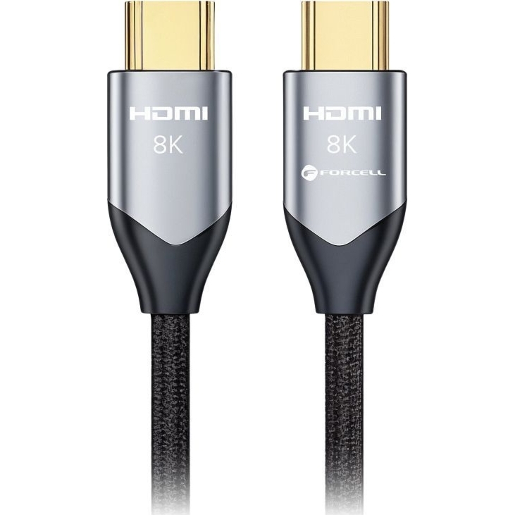 Kabel HDMI 2.1, Forcell F-Data 4K 120Hz / 8K 60Hz 5m, czarny