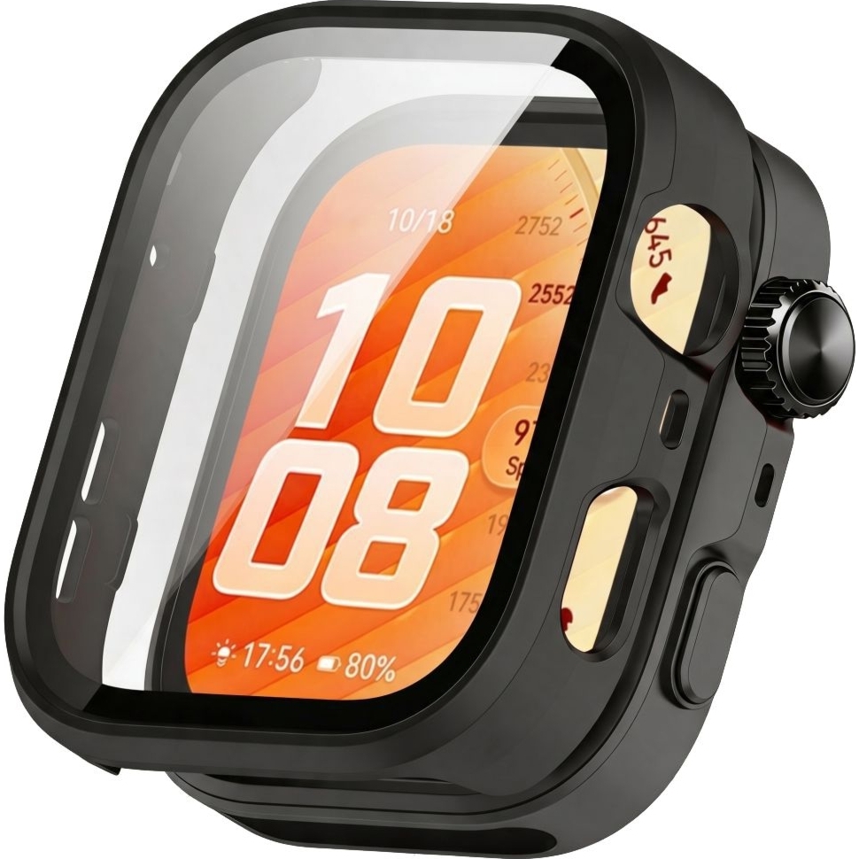 Etui + szkło Tech-Protect Defense360 do Huawei Watch Fit 5 Pro,  czarne