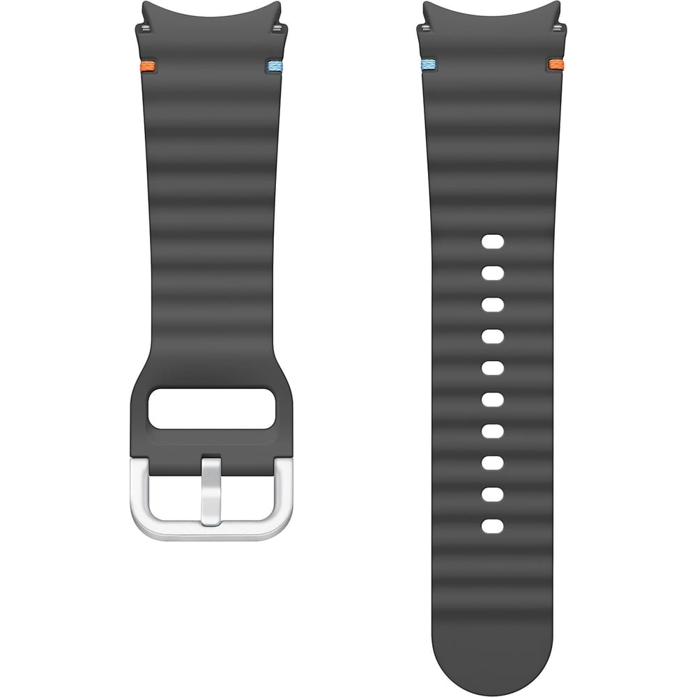 Image of Pasek Samsung Sport Band One Click S / M 20mm do Galaxy Watch 4/4 Classic/5/5 Pro/6/6 Classic/7/FE, ciemnoszary
