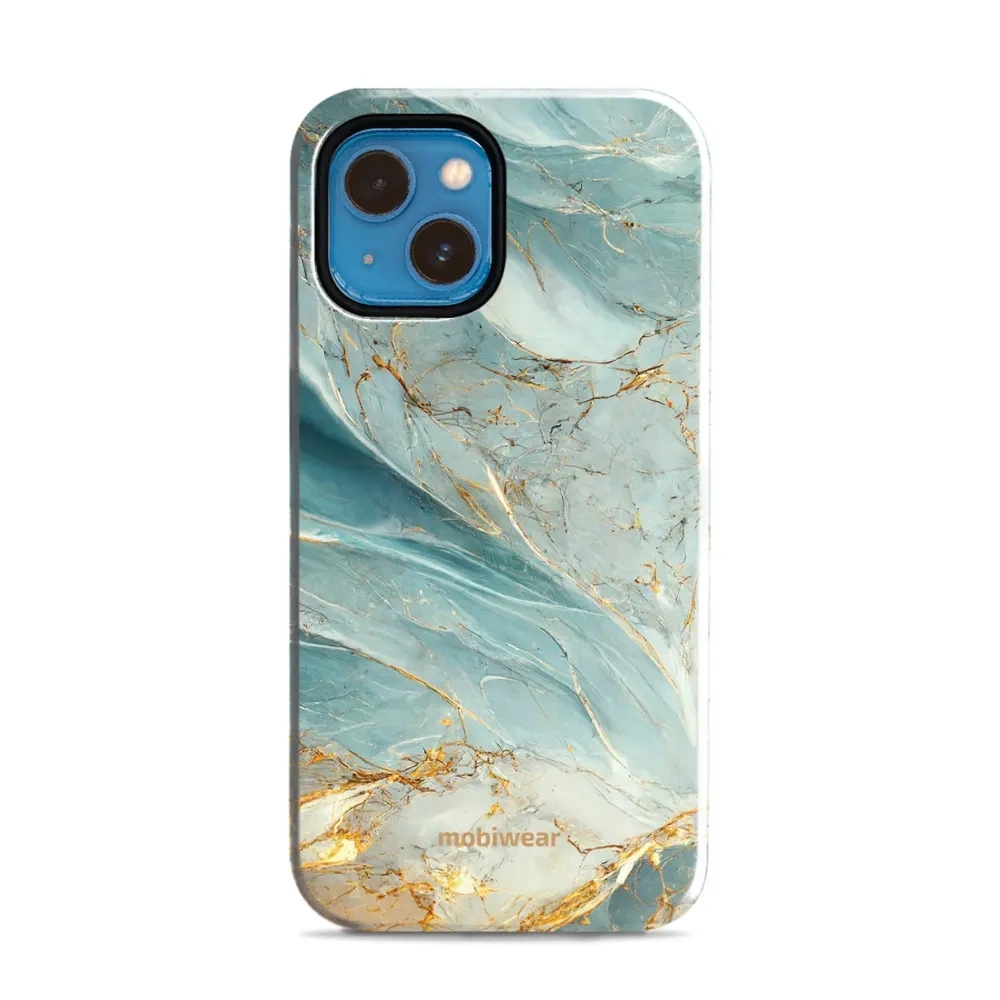 Etui ochronne do iPhone 13 Mini, Mobiwear Elite Pro, żyła lazuru