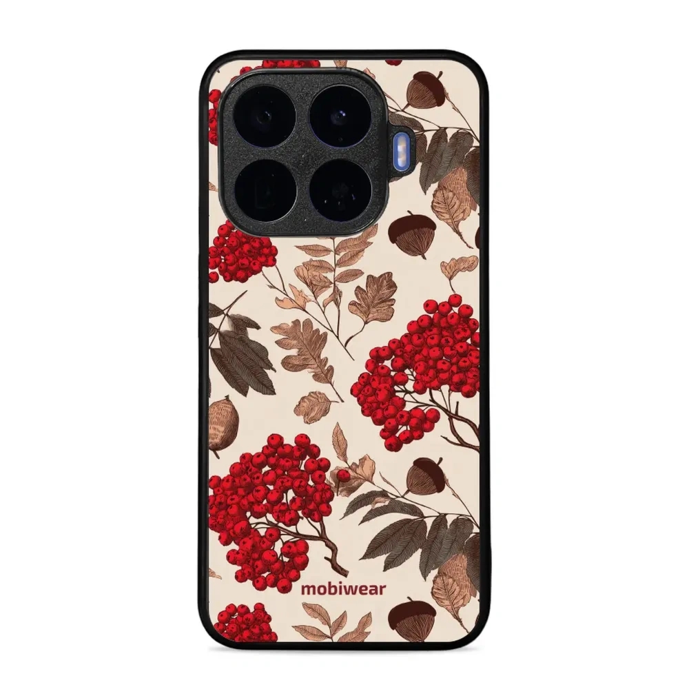 Etui ochronne do Xiaomi 17T, Mobiwear Glossy Case, jarzębina na ecru