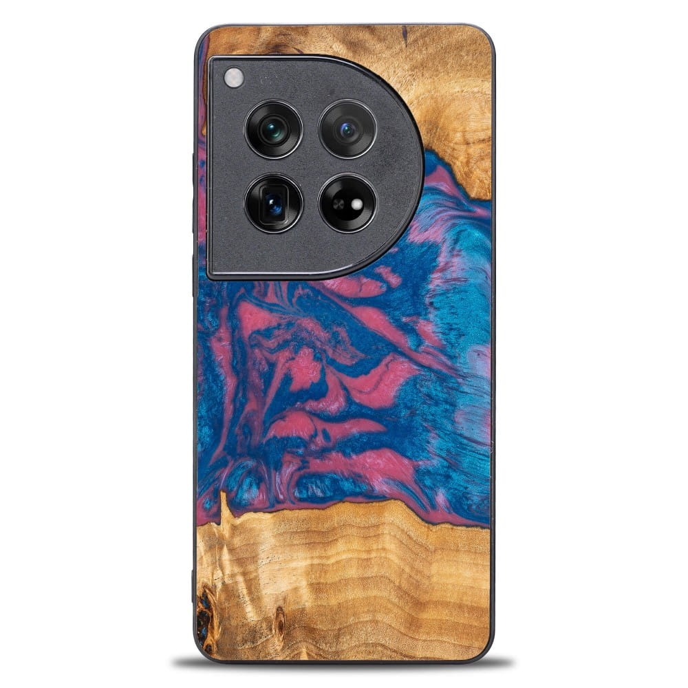 Image of Drewniane etui do OnePlus 12, Bewood Unique Neons Vegas