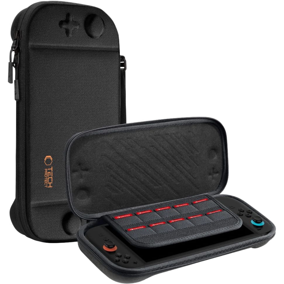 Etui Tech-Protect Slim Pouch do Nintendo Switch 2, czarne