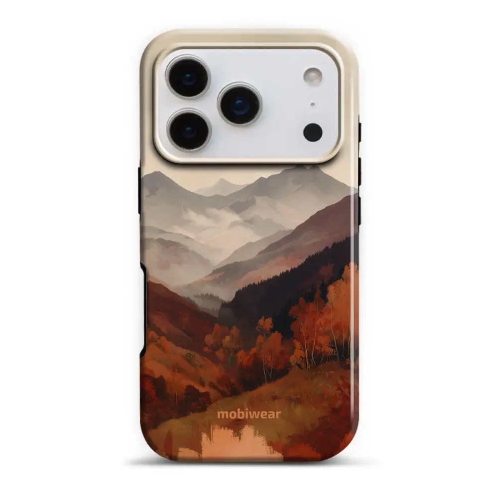 Etui ochronne do iPhone 17 Pro, Mobiwear Elite Pro MagSafe, mglista dolina w górach