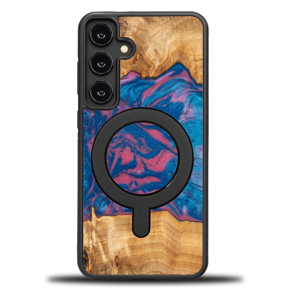 Image of Drewniane etui do Galaxy S25 Plus, Bewood Unique Neons Vegas do MagSafe