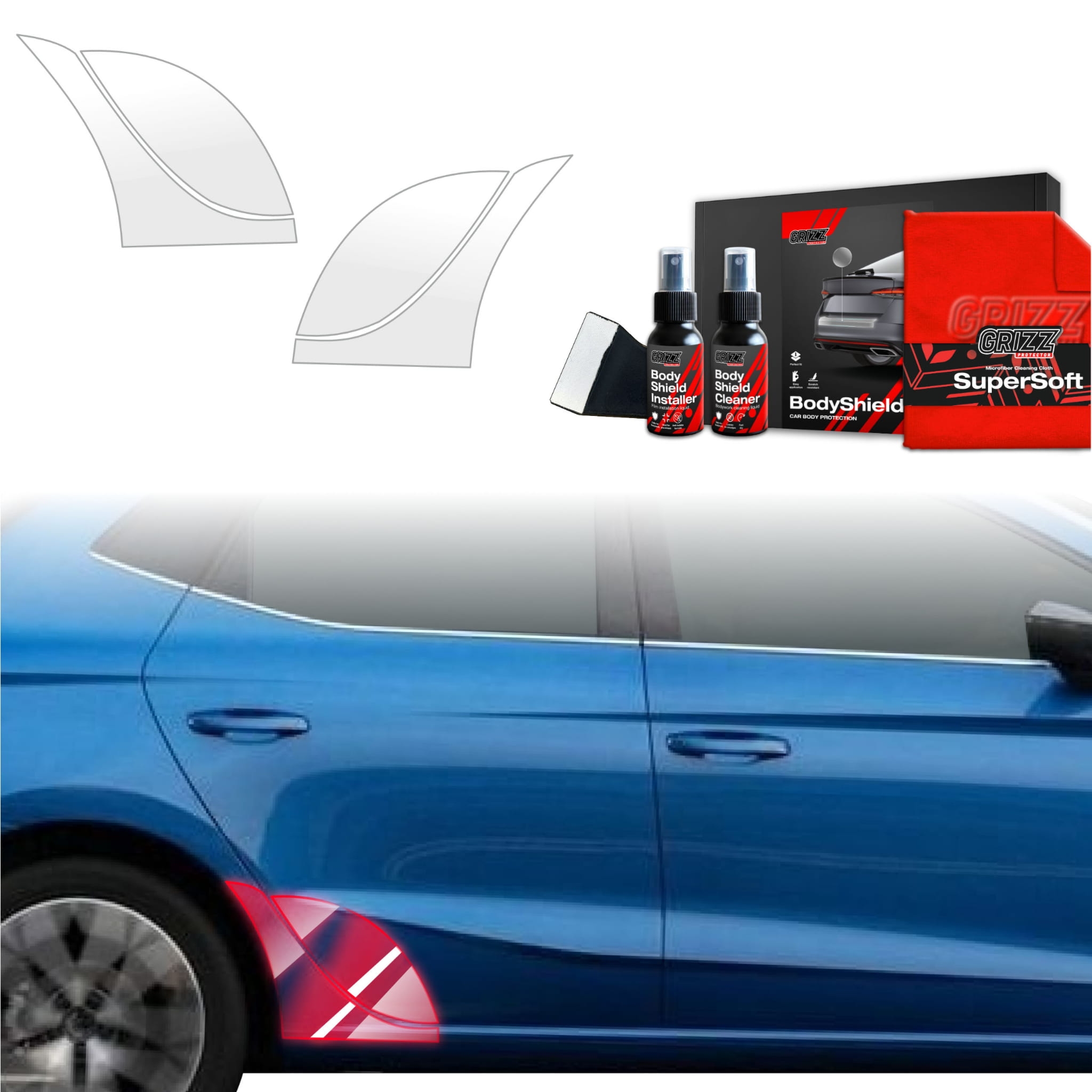 4w1 Folia ochronna Grizz Protector na nadkola do Seat Ibiza (2021-2026)