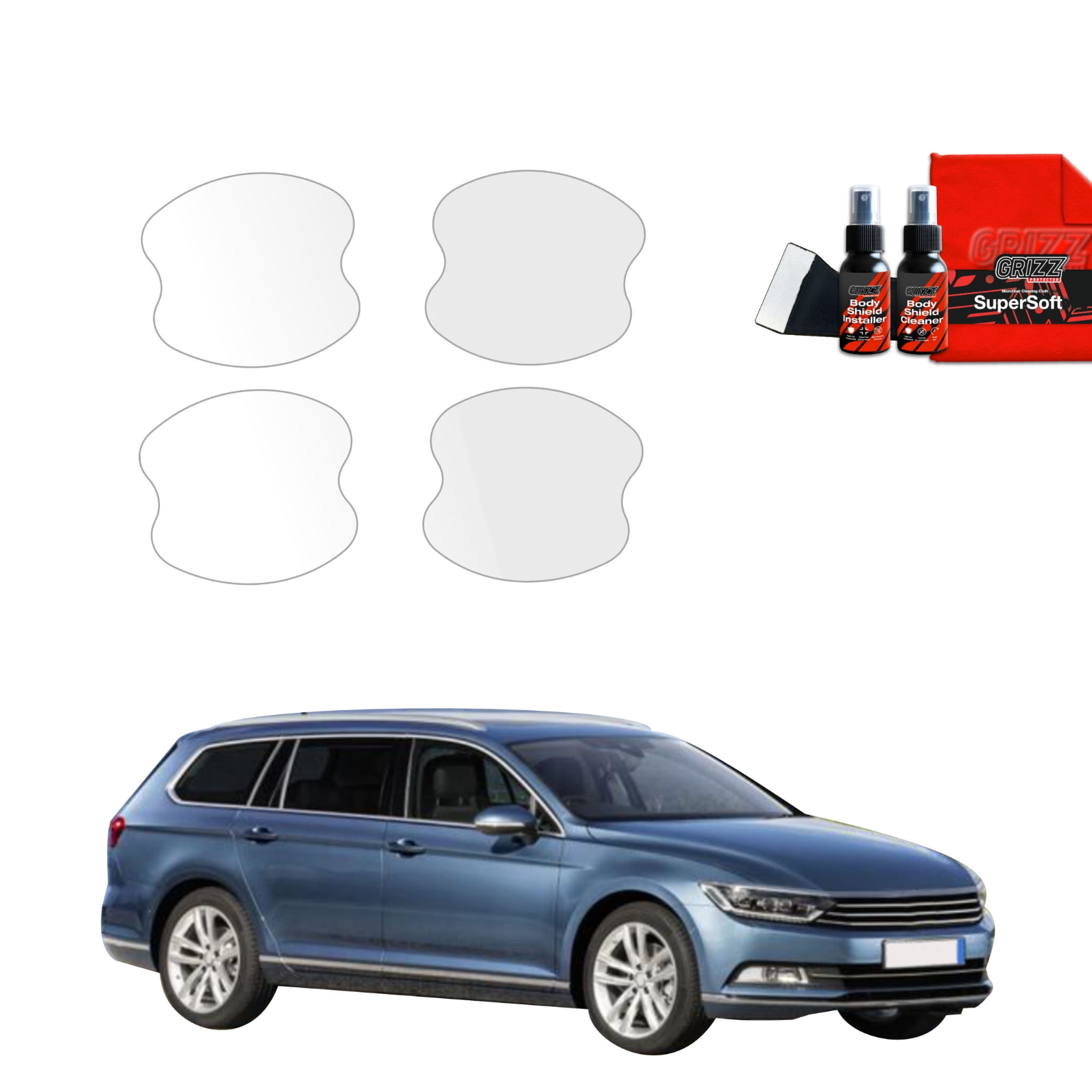 4w1 Folia ochronna pod klamki Grizz Protector do Volkswagen Passat B8 Kombi (2014-2022)