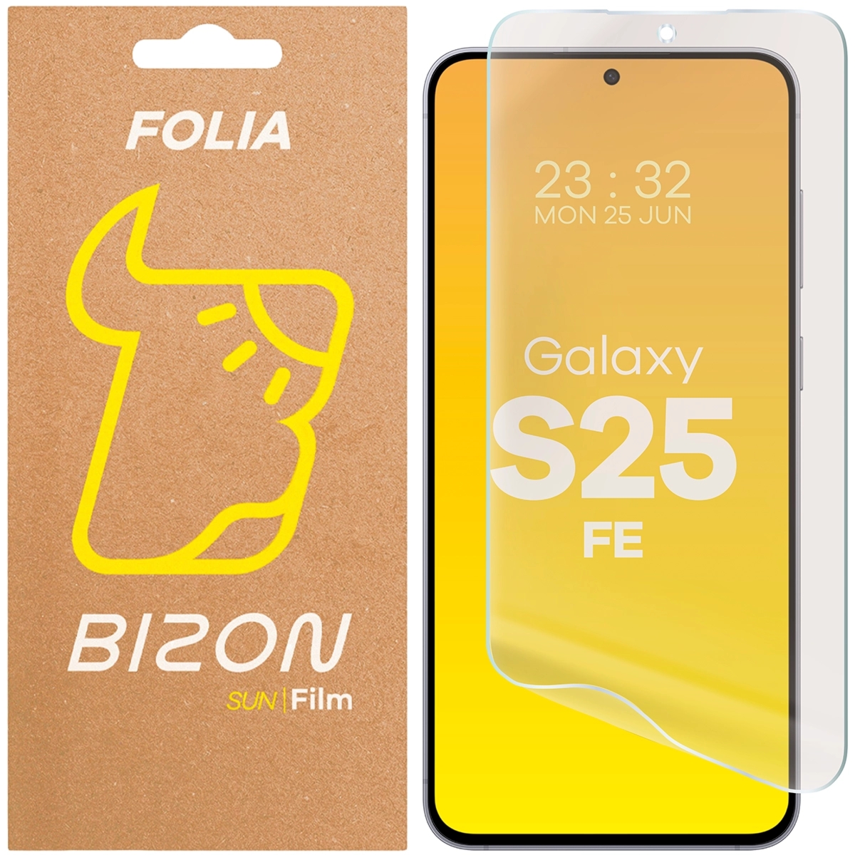 Folia matowa Bizon Film Sun do Galaxy S25 FE, 1 sztuka