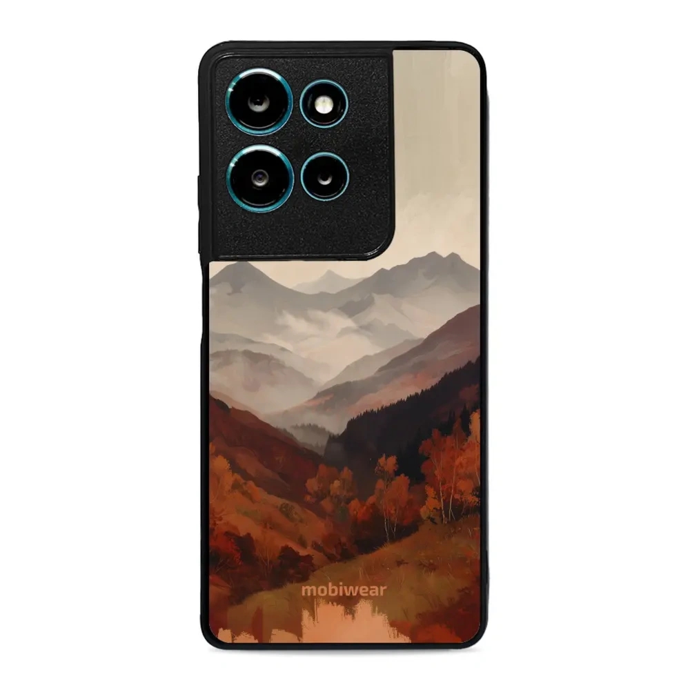 Etui ochronne do Motorola Moto G75 5G, Mobiwear Glossy Case, mglista dolina w górach