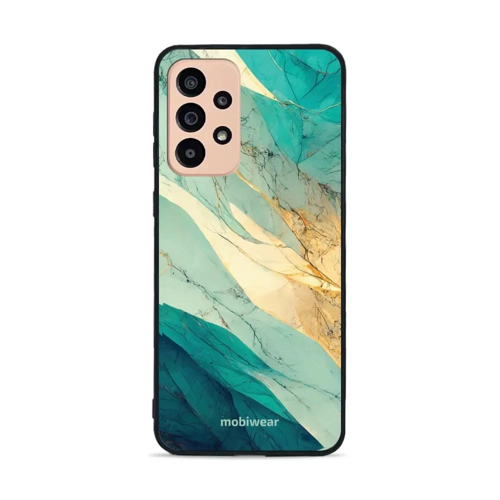 Etui ochronne do Galaxy A33 5G, Mobiwear Glossy Case, turkusowy marmur