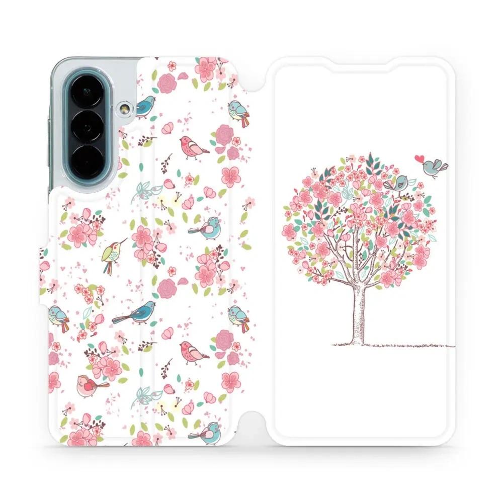 Etui z klapką do Galaxy A27 5G, Mobiwear Book, różowy gaj