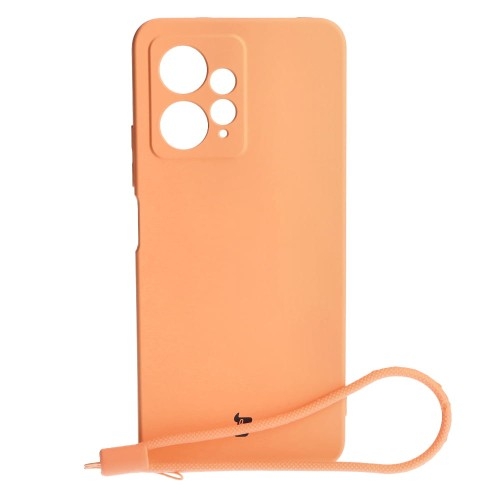 Image of Etui Bizon Case Silicone do Xiaomi Redmi Note 12 4G, pomarańczowe