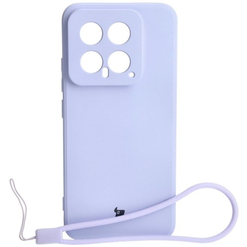 Image of Etui Bizon Case Silicone Sq do Xiaomi 14, jasnofioletowe